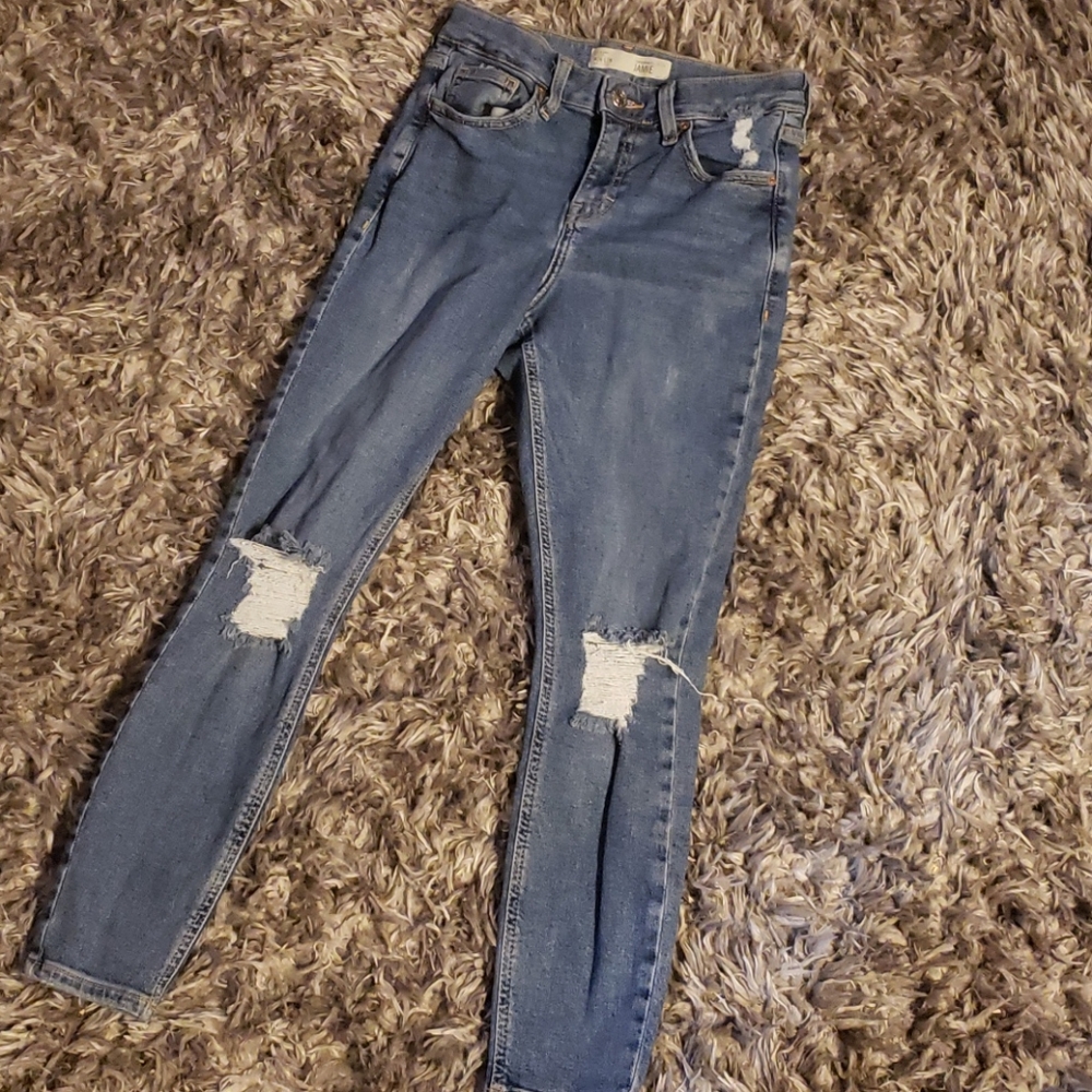 SALE⚡TOPSHOP MOTO JAMIE  DISTRESSED JEANSSZ 26P